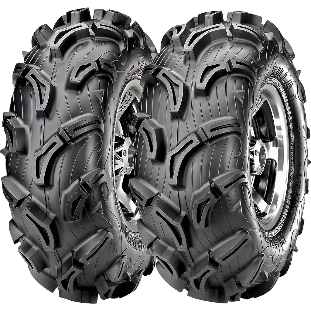 2 Pair of Maxxis Zilla ATV Mud Tires 25x11-9 