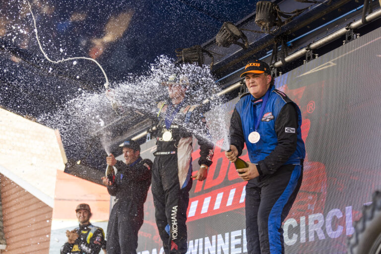 athlete chaden minder on the podium