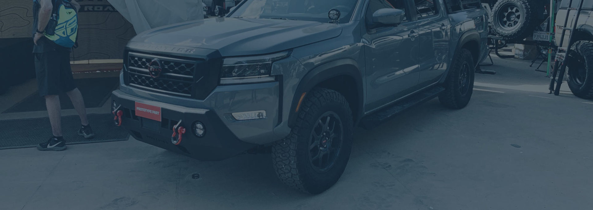 nissan frontier at the 2021 overland expo show