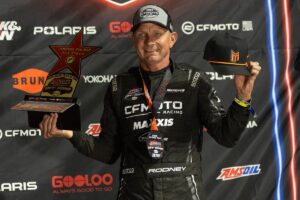 Maxxis athlete on the podium