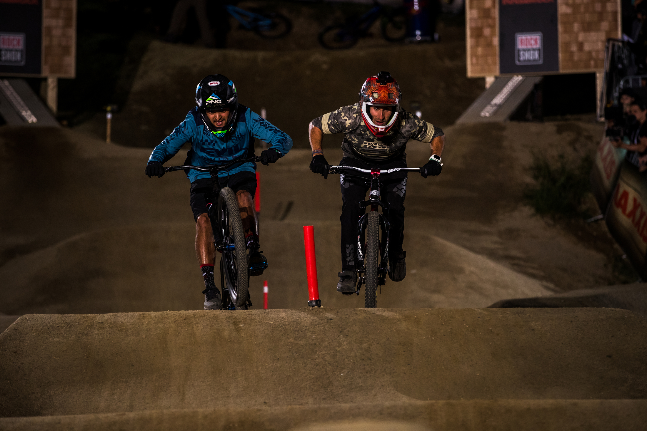 Adrien Loron edges out Bubba Warren at the pumptrack final. Crankworx Innsbruck 2019.