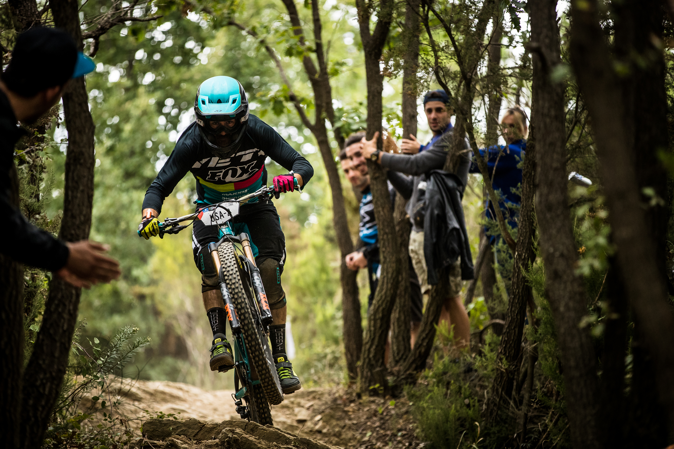 Shawn Neer pedals through a flat but rough section of trail