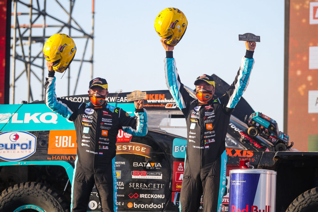 Team Coronel beëindigt de Dakar 2021 met hun beste resultaat ooit