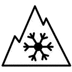 3-piek berg sneeuwvlok