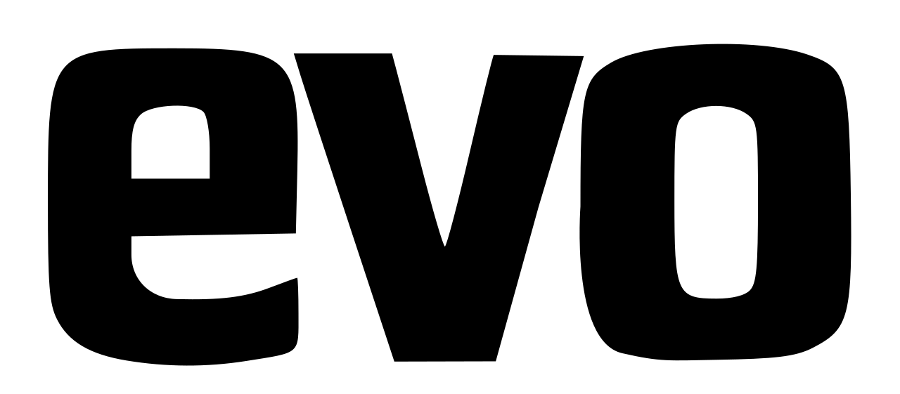 Logo testu opon magazynu Evo