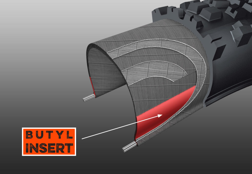 Diagram of Maxxis' butyl insert for bicycle tires