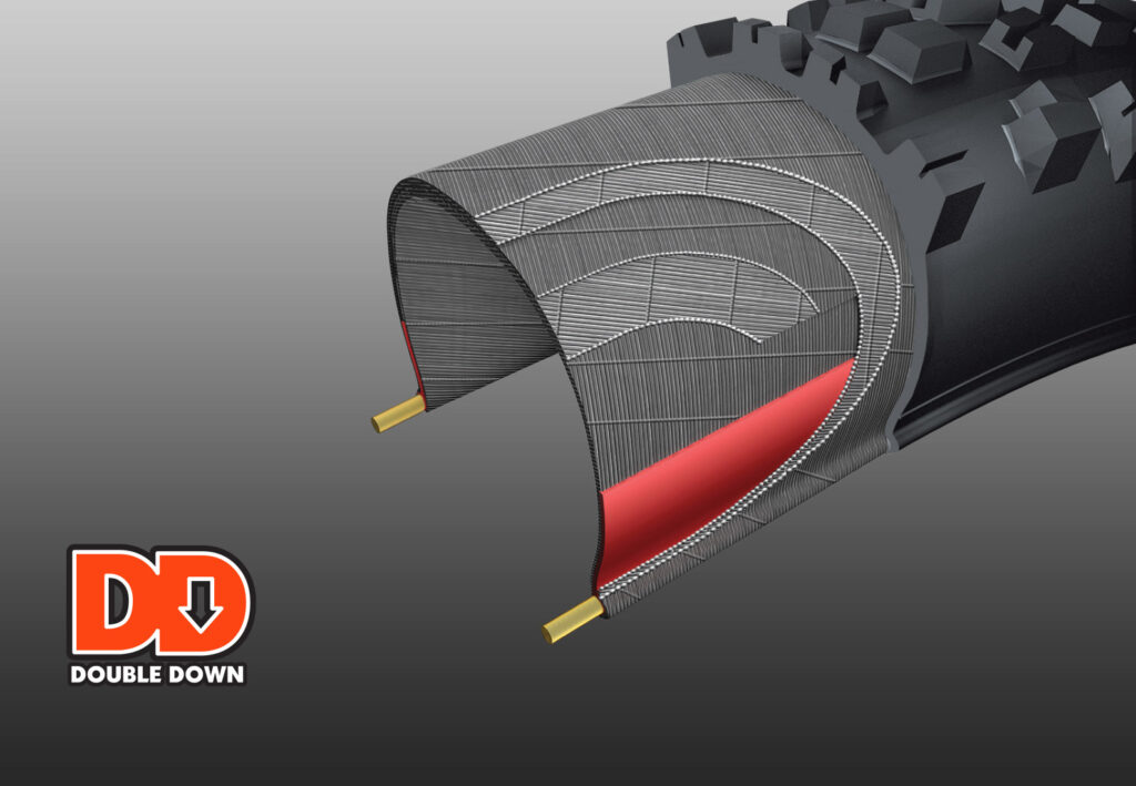 Diagram of Maxxis' Double Down protection