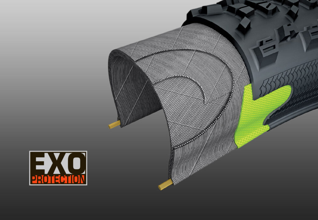 Diagram of Maxxis' EXO Protection