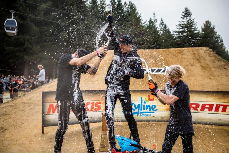 Crankworx podium