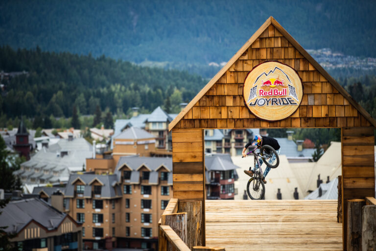 Dropping into Red Bull Joyride