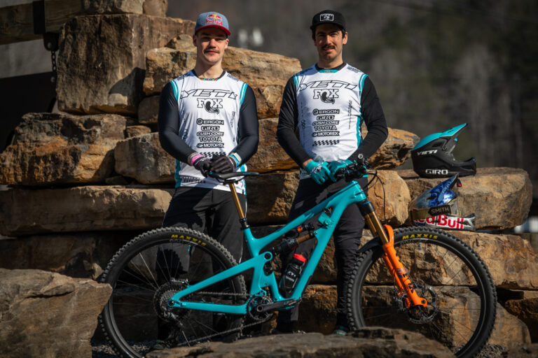 Richie and Shawn posing with bike