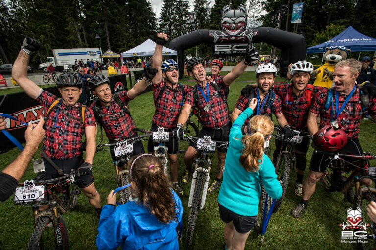 BC Bike Race finish line