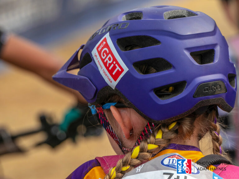 NICA racer in Giro helmet