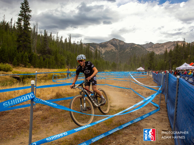 Lone NICA racer on course