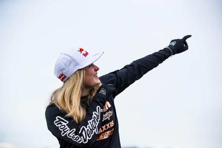 Vali posing for the camera