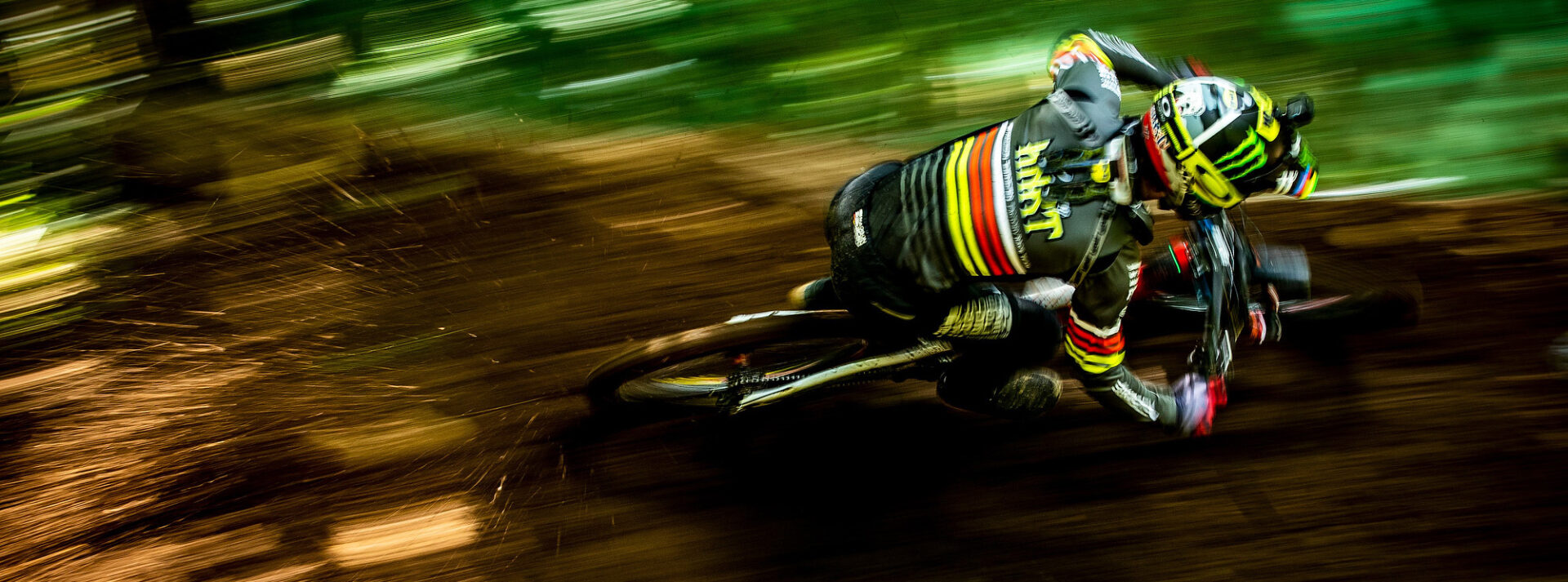 Hart sending it into a muddy corner