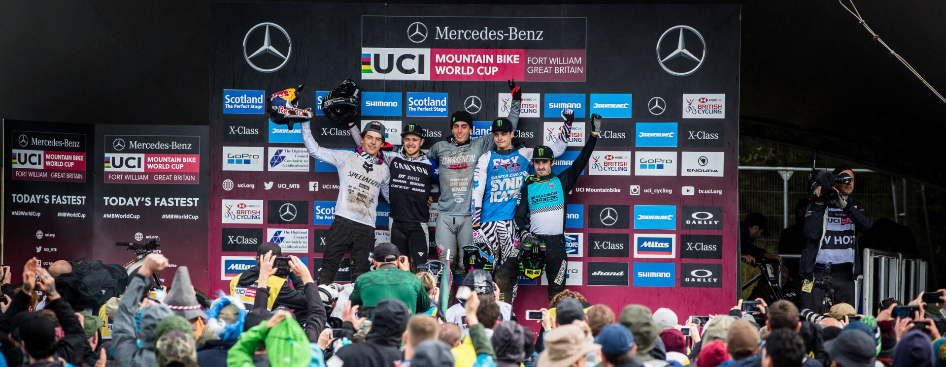 Fort William World Cup podium