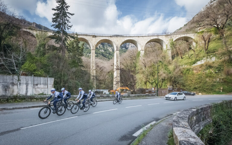 Israel road team on a ride