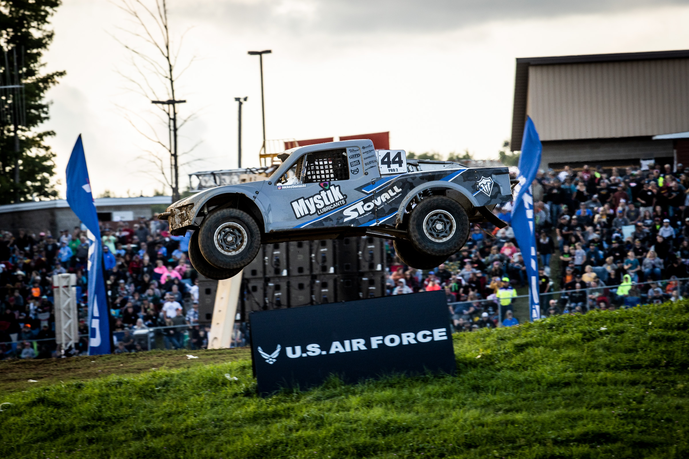 Mickey Thomas catching some air at Crandon International Raceway