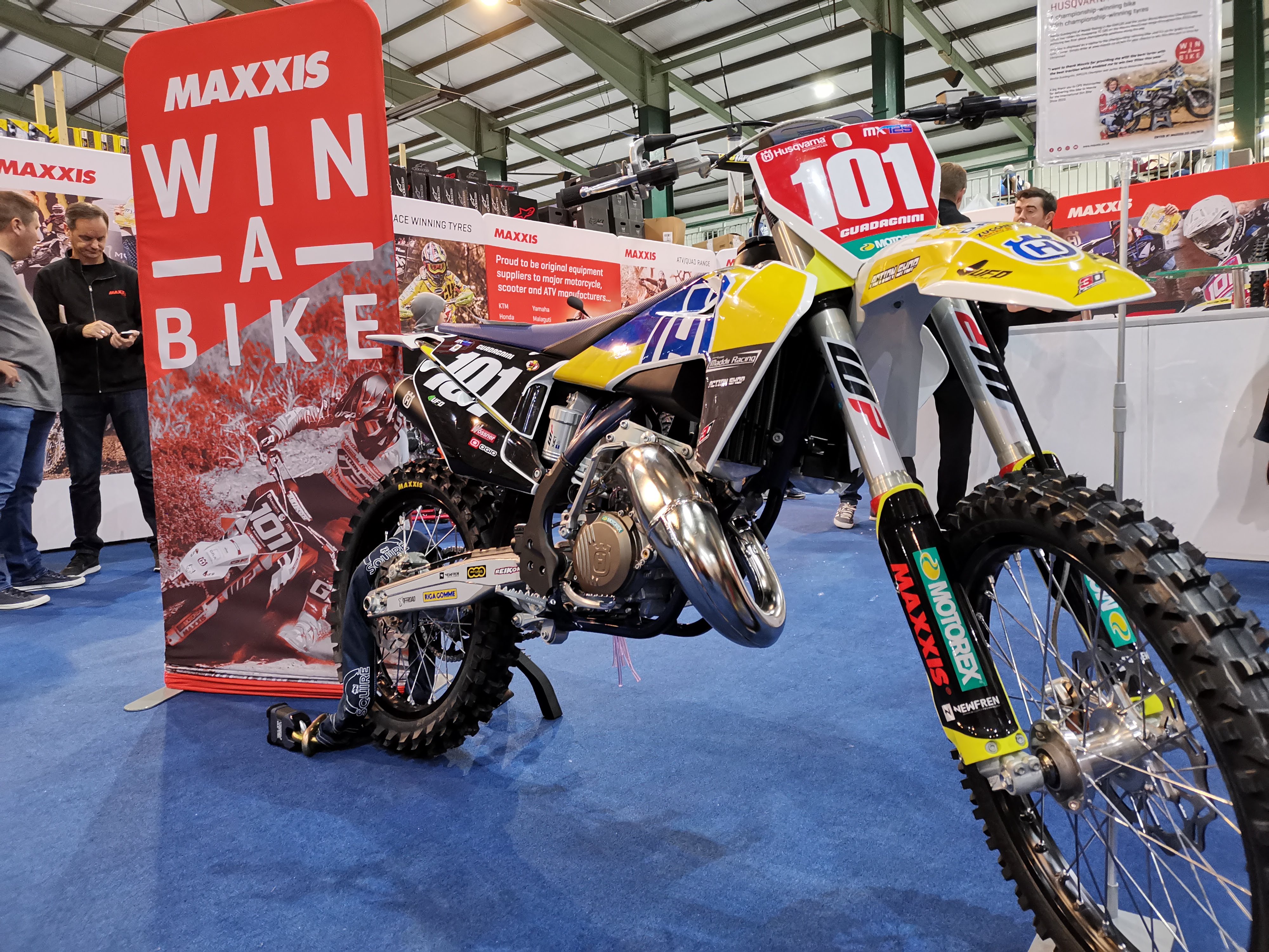 Maxxis deliver a brand new Husqvarna TC 125 to the competition winner