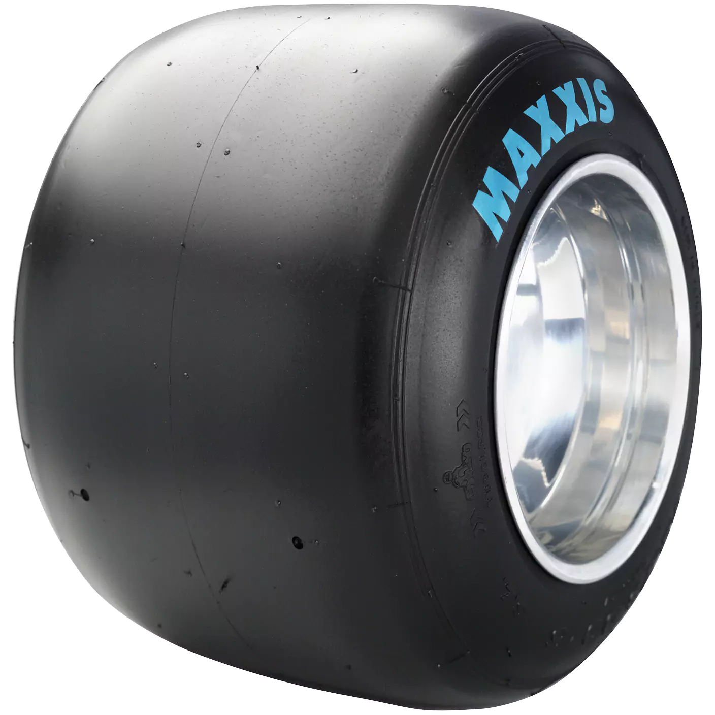 Maxxis HT3 M190 kart tire with blue Maxxis lettering.