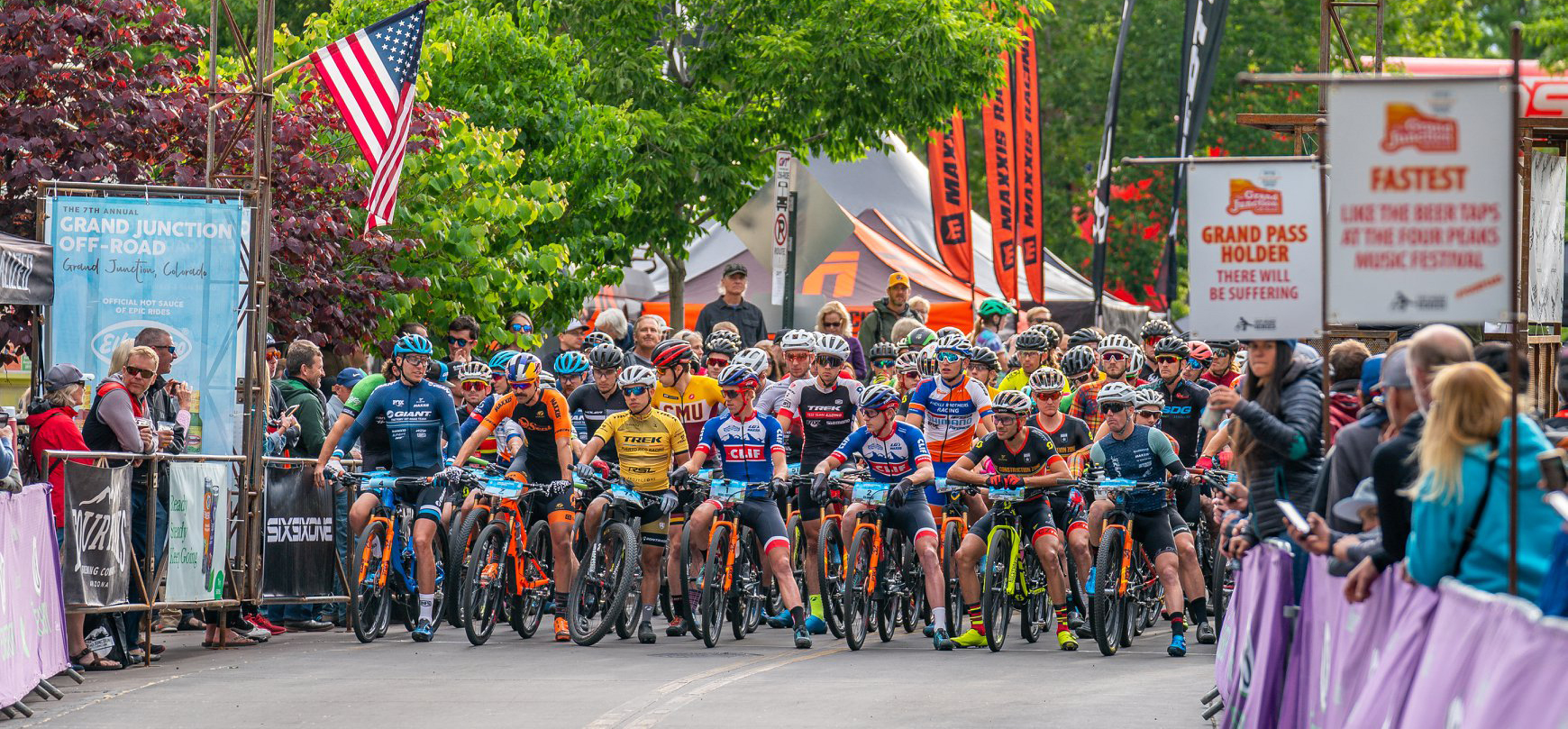 Start line of an XC race