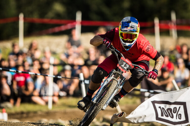 Slavik racing slalom in Whistler