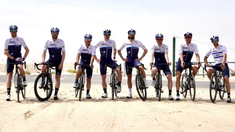 Israel road team posing