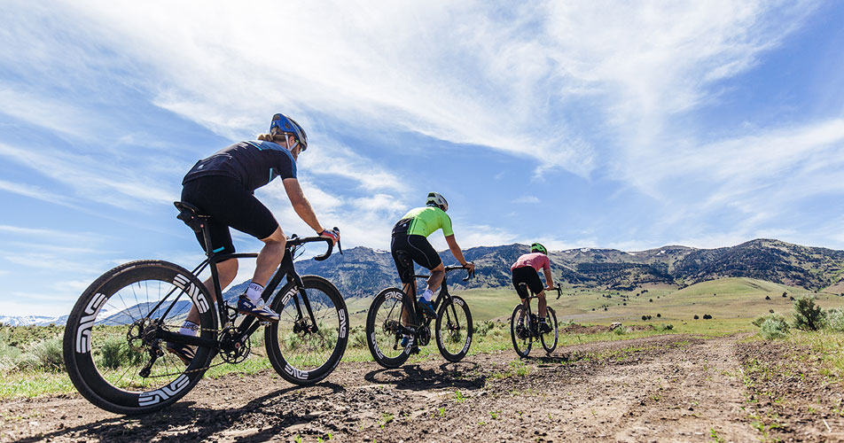 Squadra crew on gravel bikes