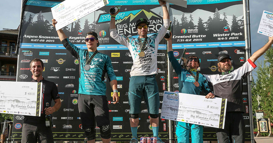 Graves and Rude 1-2 at Big Mountain Enduro Snowmass
