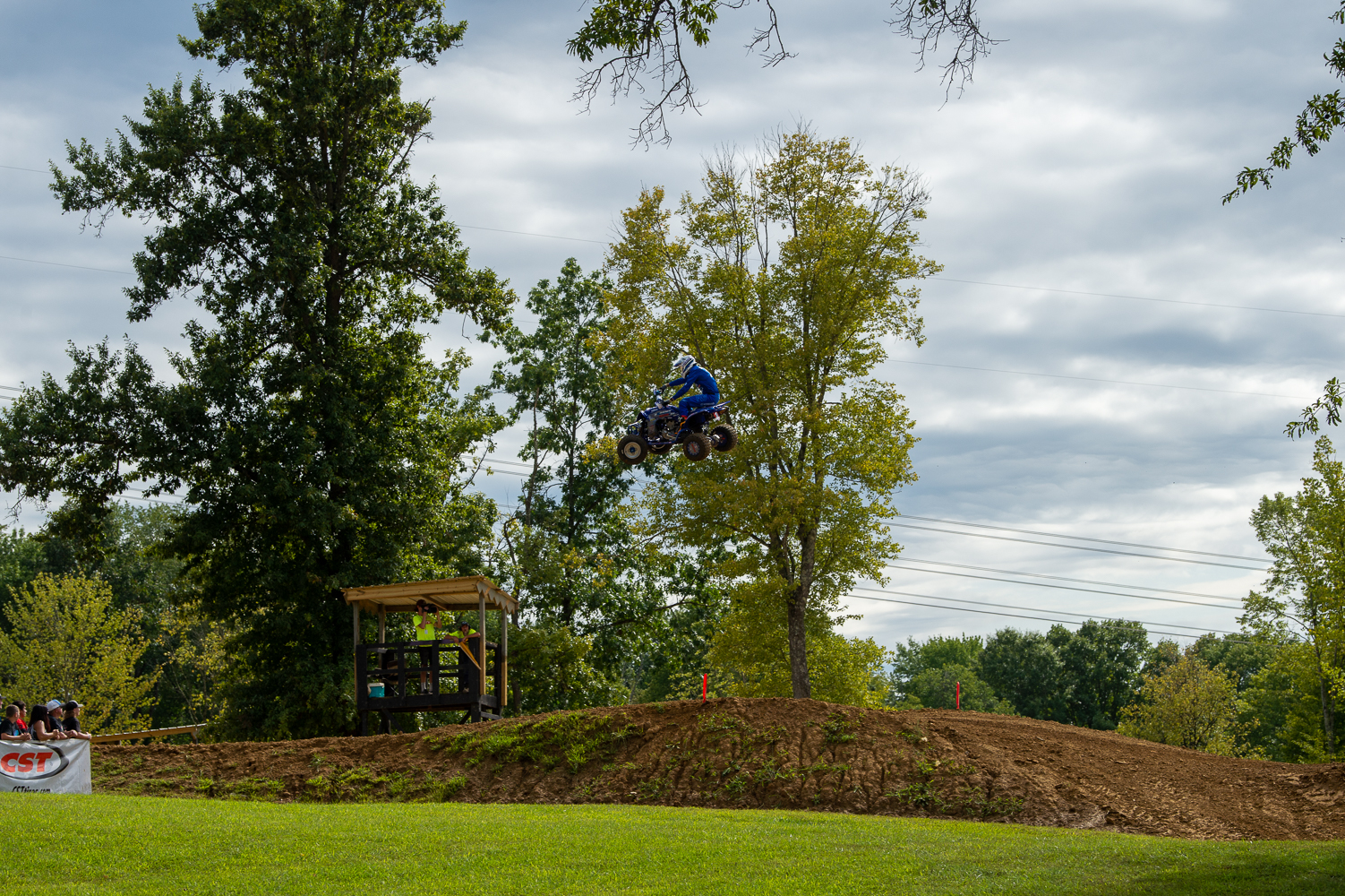 Wienen soars over the course at ATV MX Briarcliff