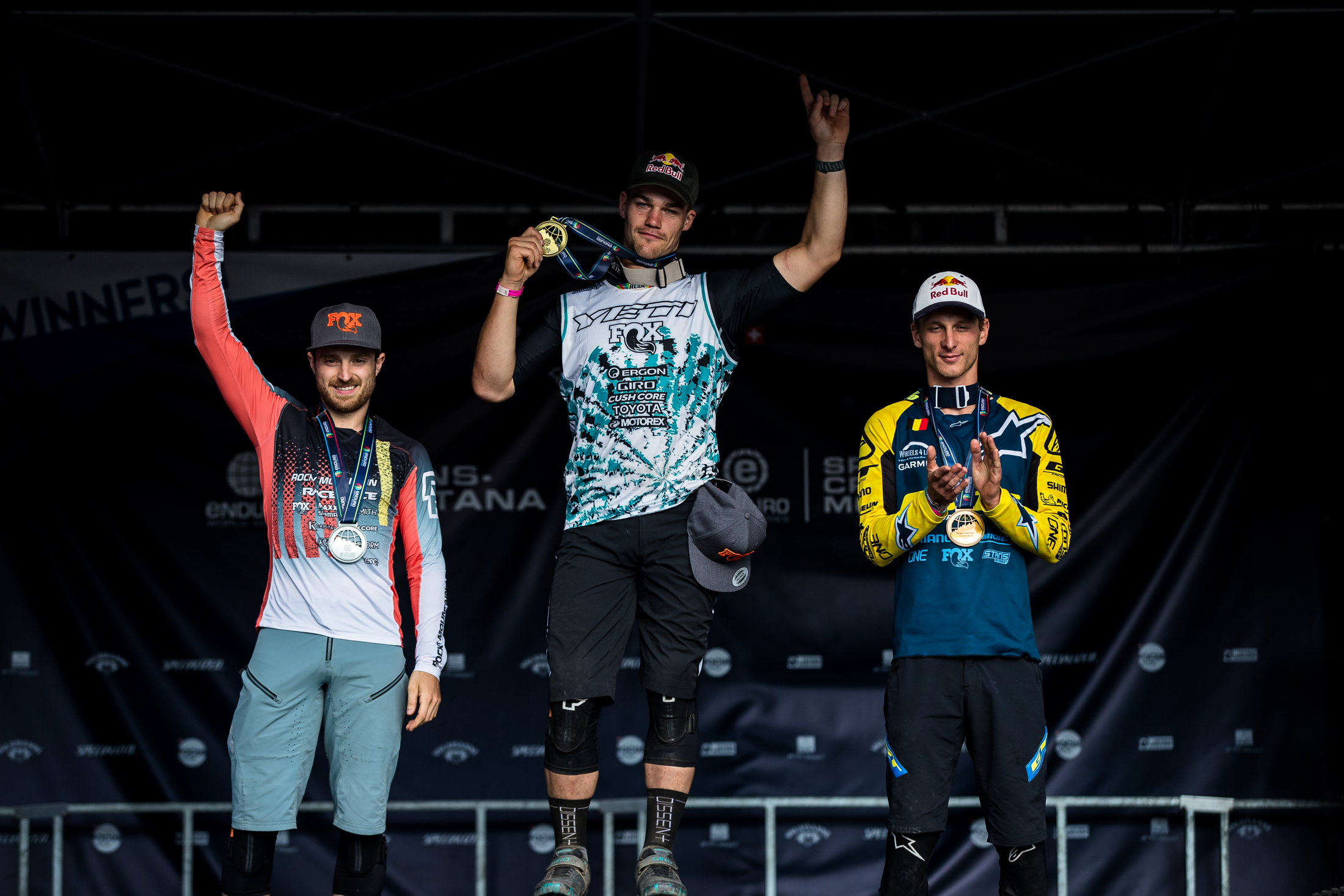 Elite men crans-montana podium