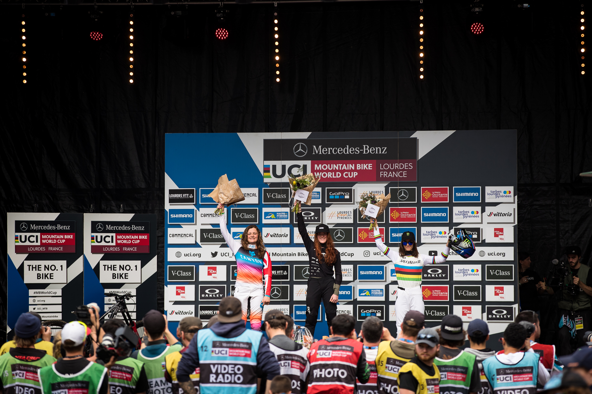 Lourdes Junior Women's podium