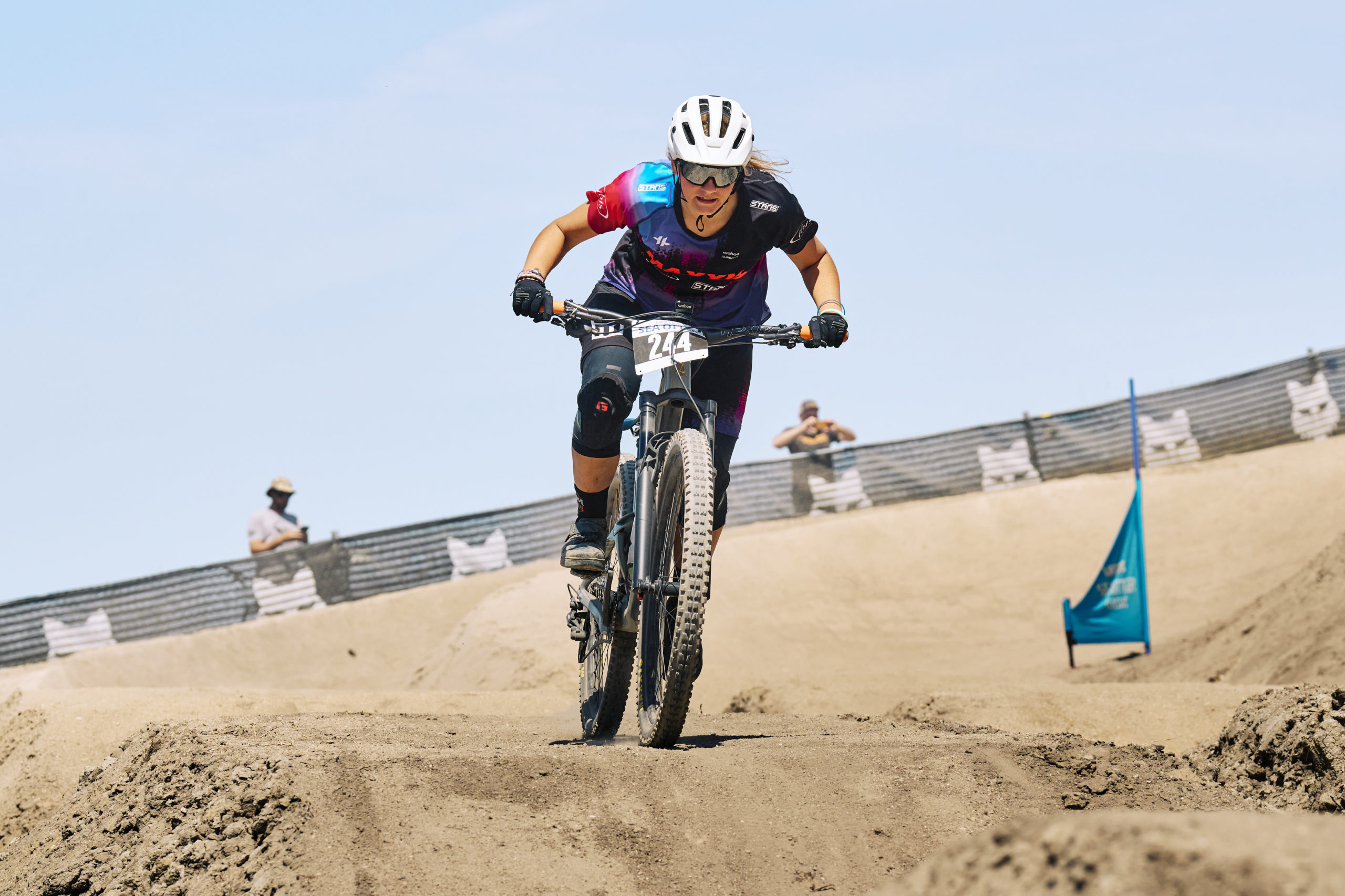 Sophie cruising down the Sea Otter Dual Slalom