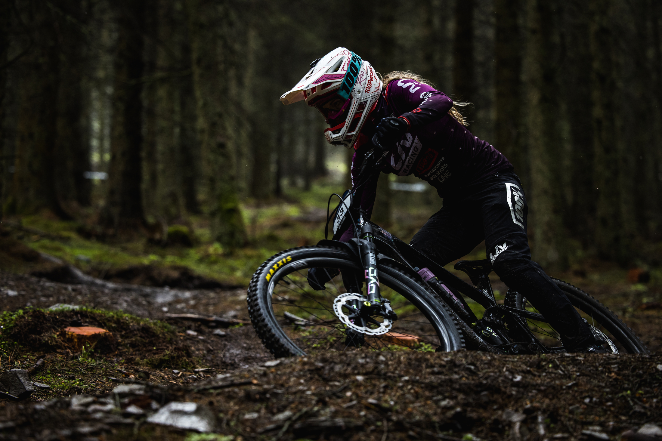 Rae Morrison scouting out the trails during Tweed Valley shakedown