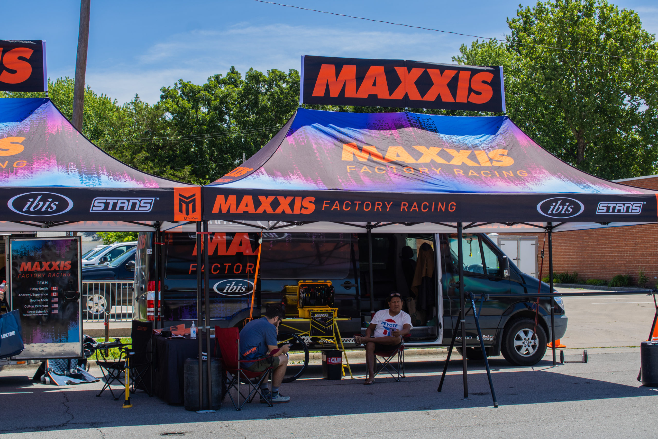 Maxxis Factory Racing tents