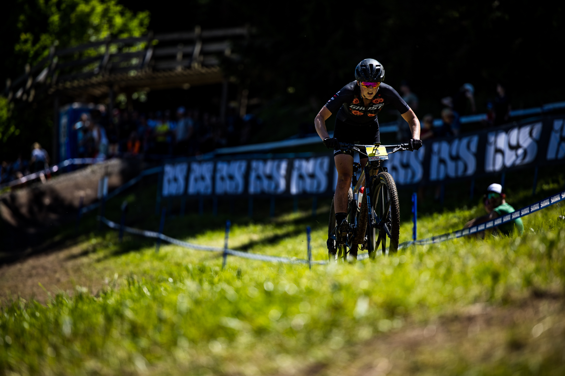 Ghost Factory Racing athlete rolling down a greenway stretch