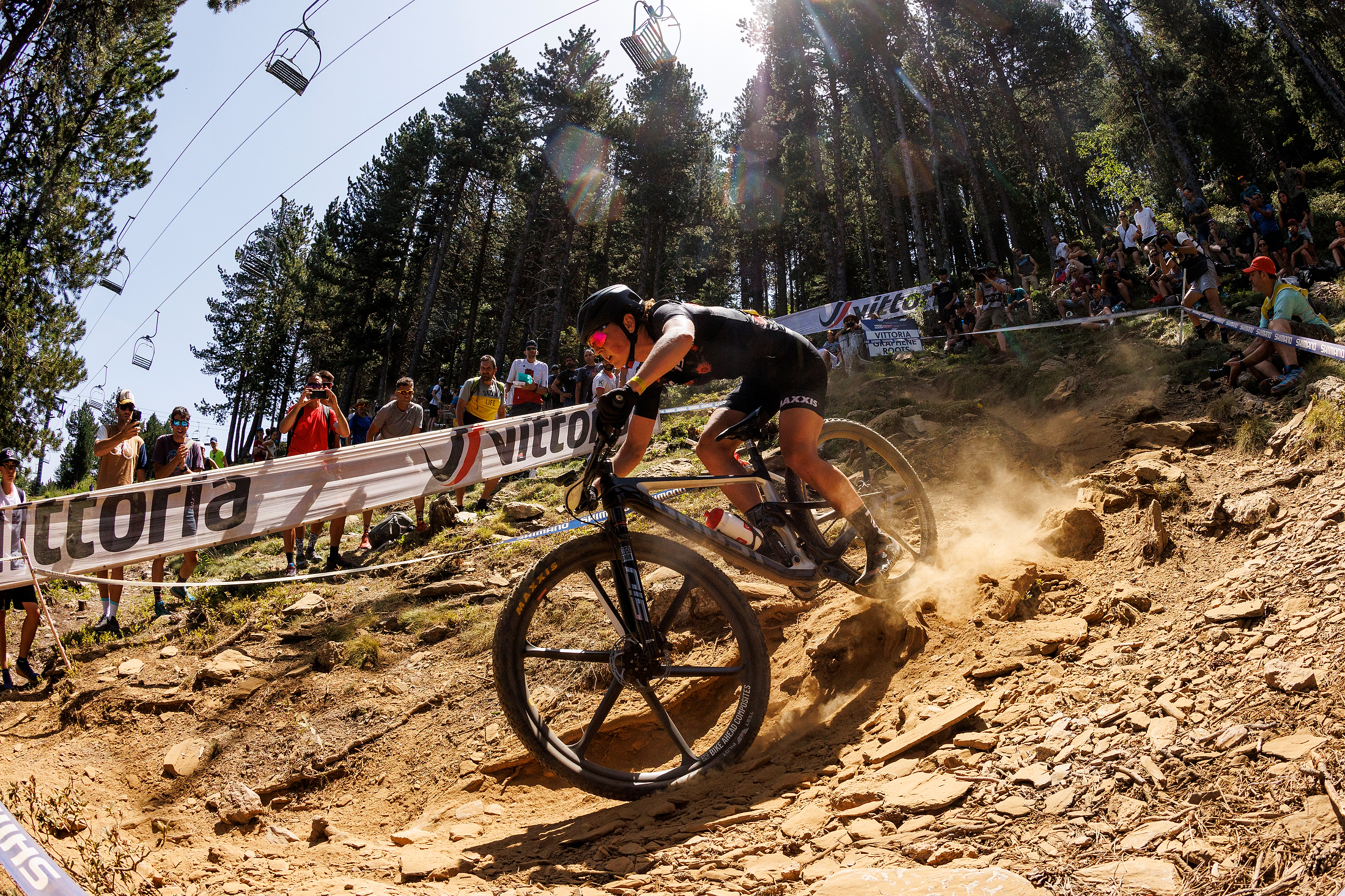 Dry and dusty conditions for the XC World Cup in Andorra
