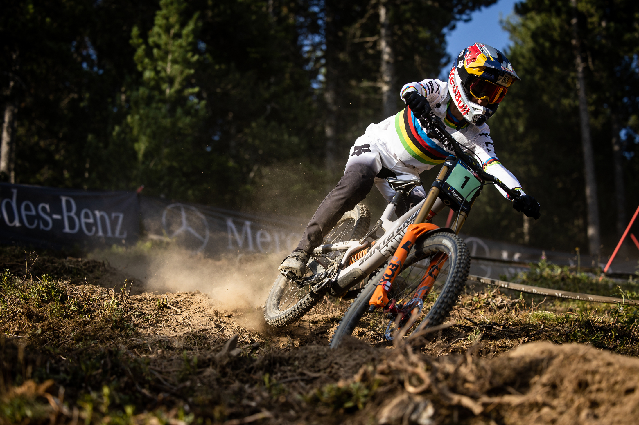 Jackson ripping down the Vallnord course