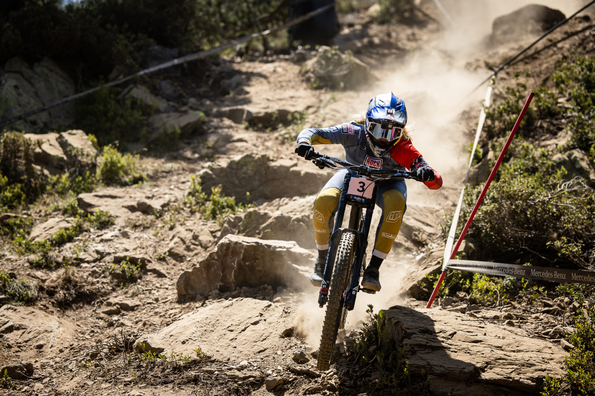 Vali on a heater run in Andorra