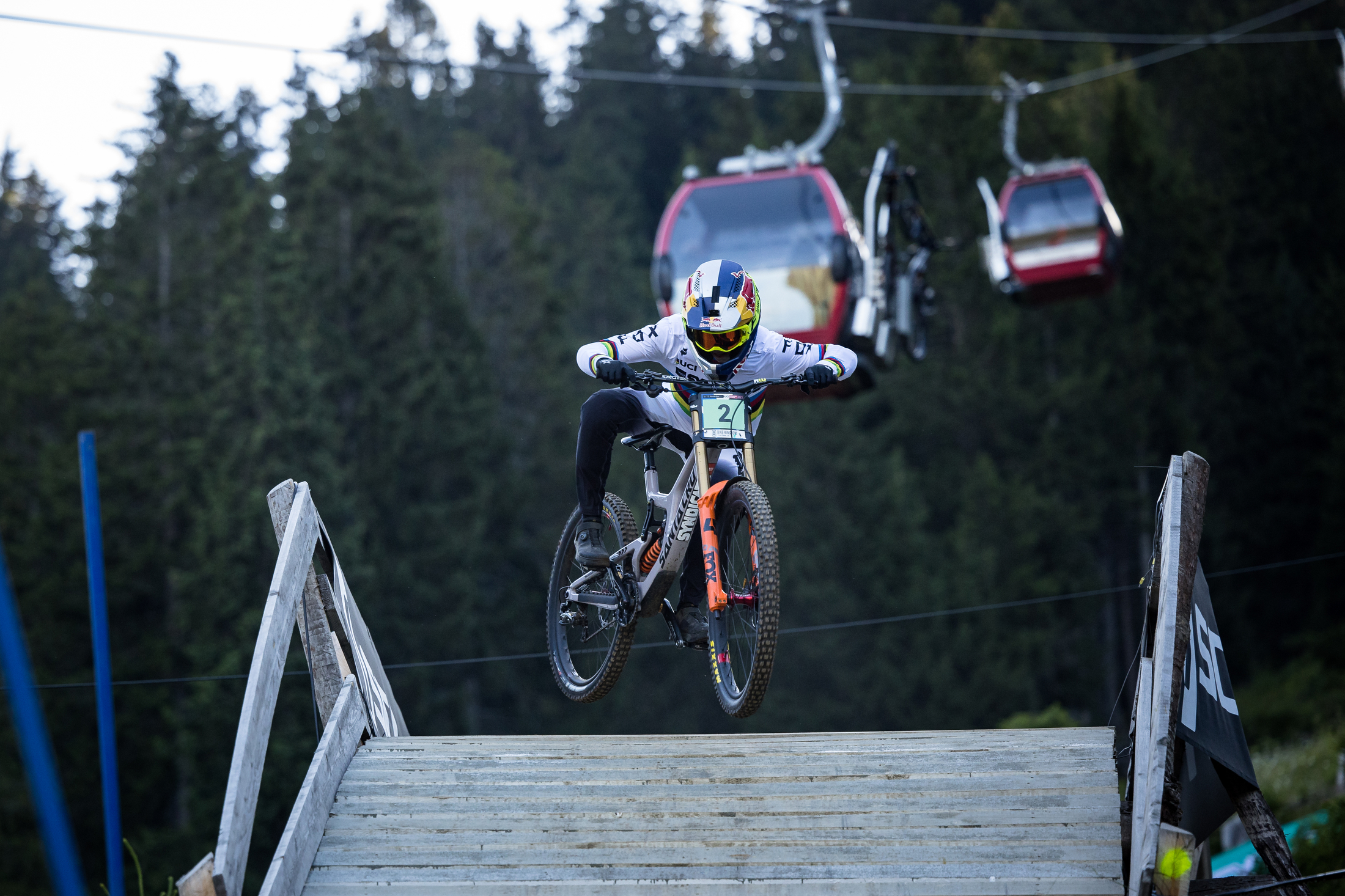 Jackson scrubbing over a bridge