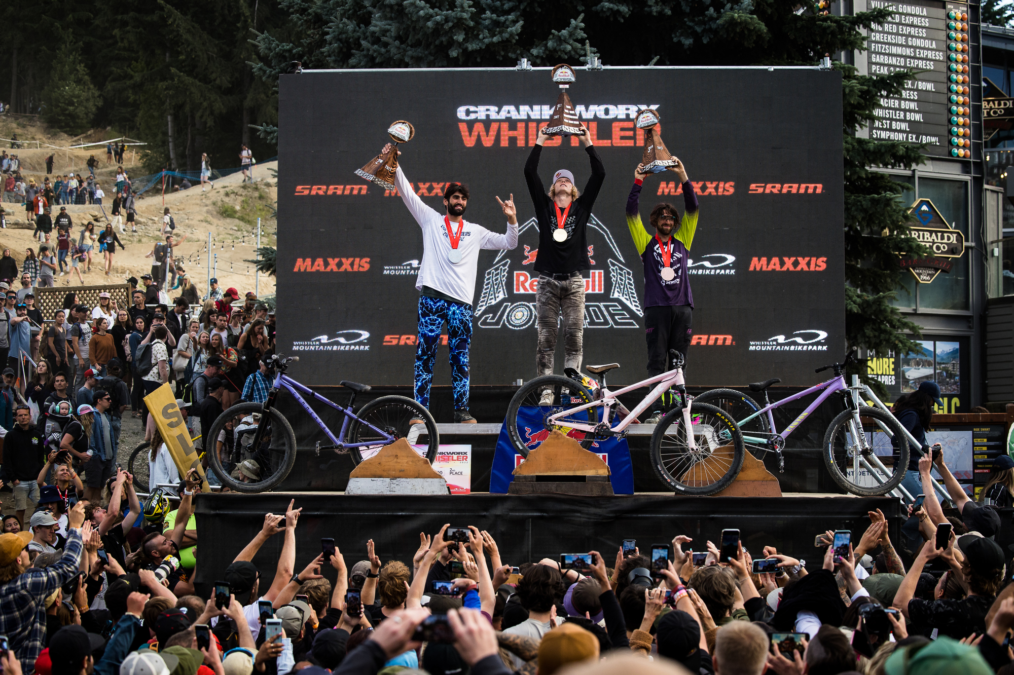 Emil on the top of the Red Bull Joyride podium