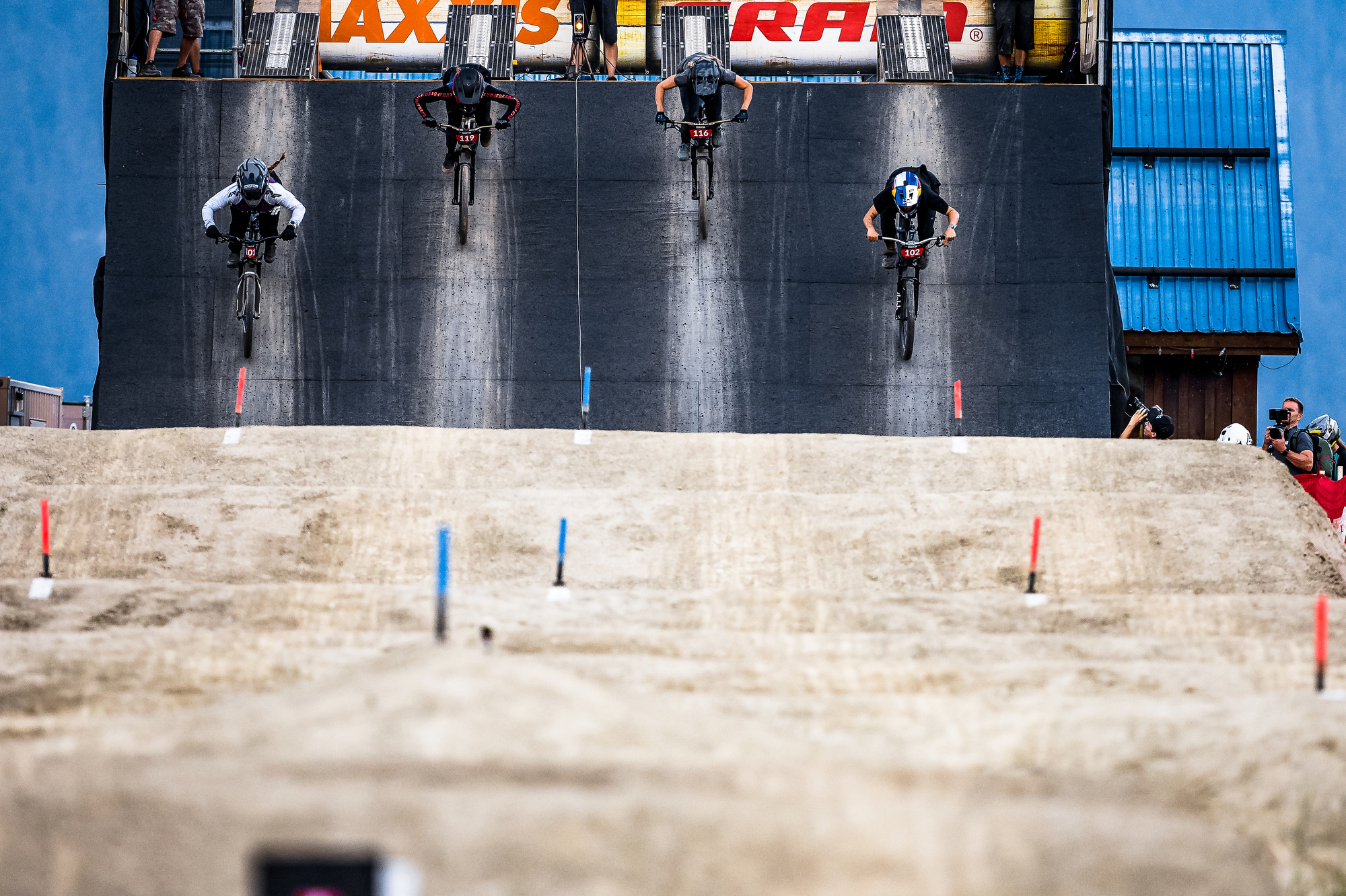 4-wide pump track challenge