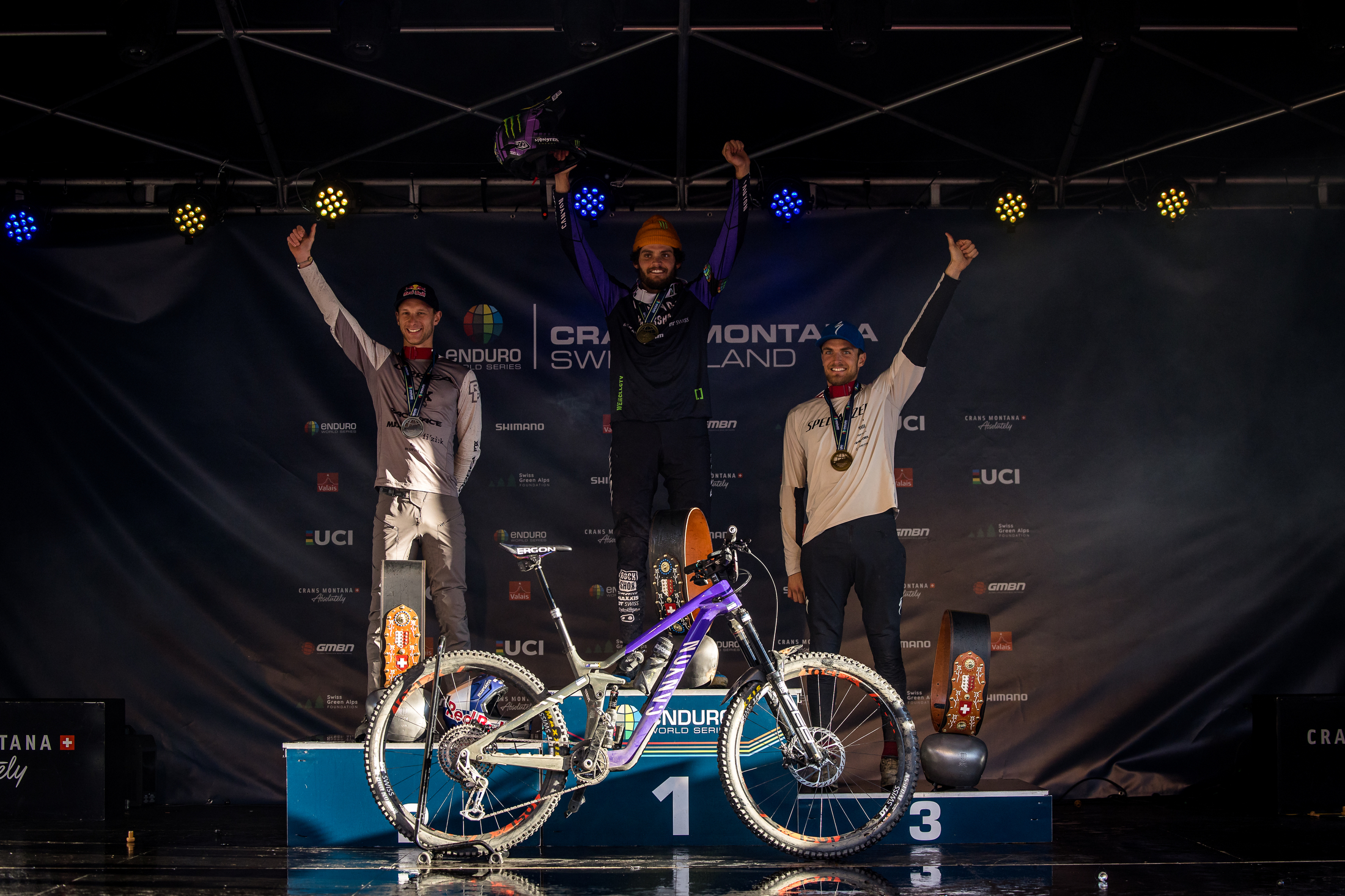 Elite Men's crans montana podium