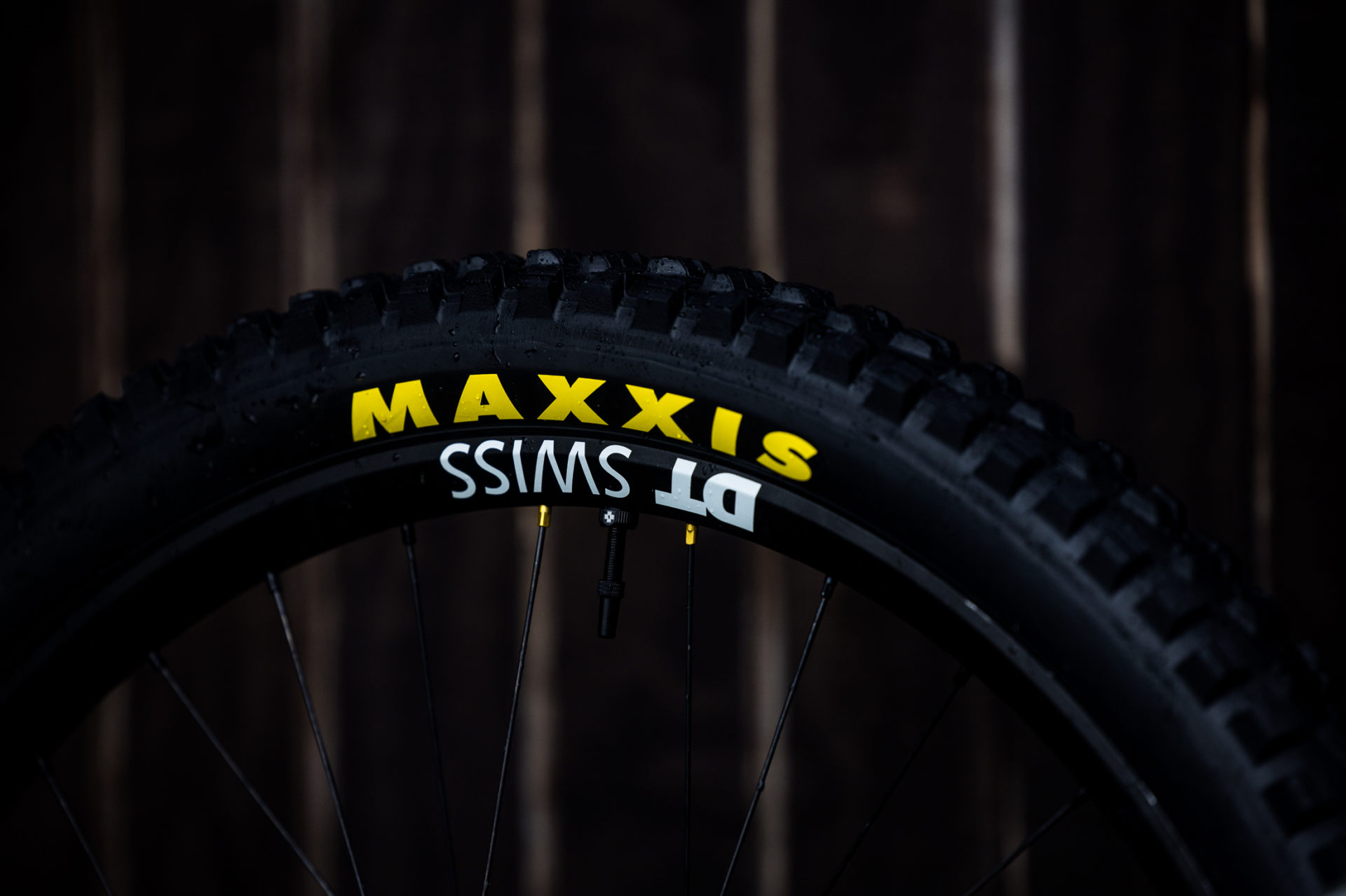 Shot of the yellow maxxis hotpatch