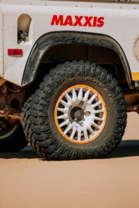tire in the desert