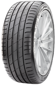 Victra Sport EV tire, three quarter perspective view