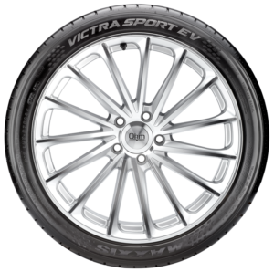 Victra Sport EV tire, sidewall with rim