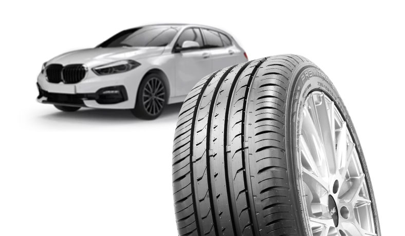 Maxxis Premitra HP5 with a white BMW 1 Series