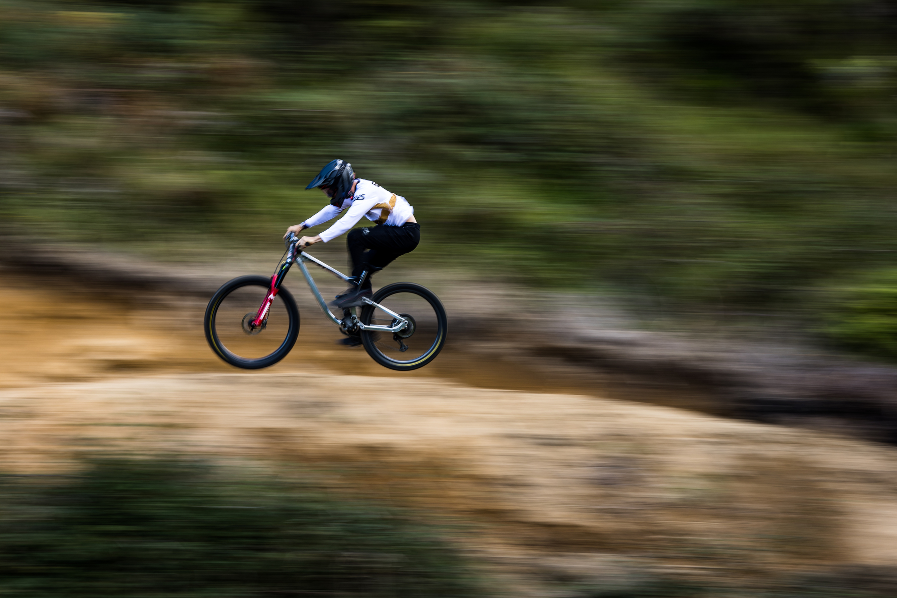 Bas on his way to an Air DH podium